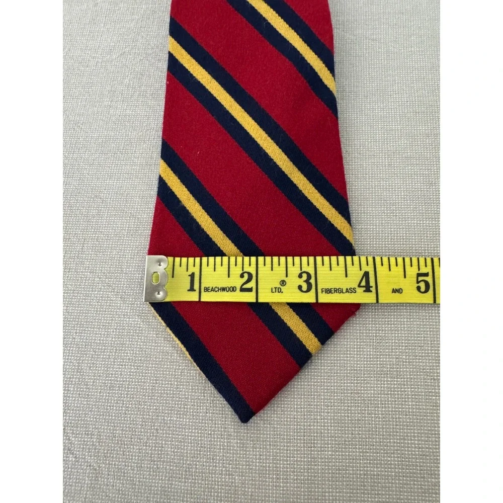 Vintage Polo Ralph Wool/Silk Red/Blue/Gold Tie‎